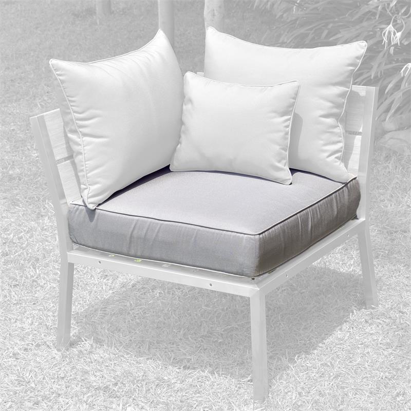 Coussin d'assise Makan Lounge 65x65x12 cm Sunproof pour module d'angle/côté et tabouret/pouf