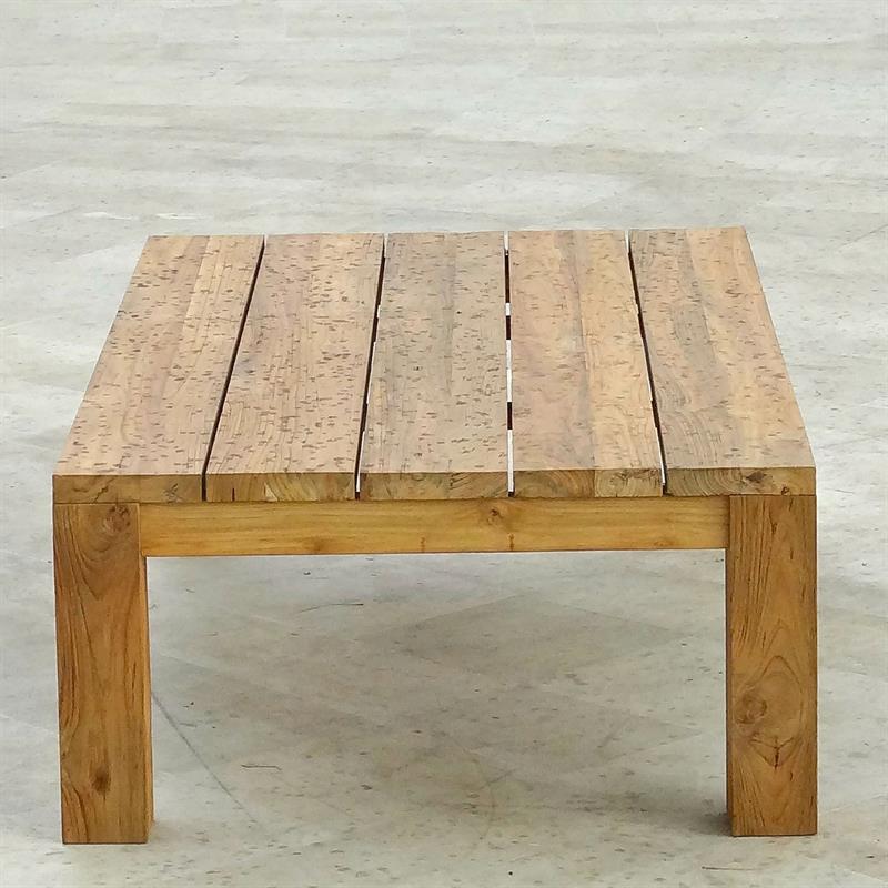 Table basse de vigne 140 x 80 x 40 cm Recycler Teck