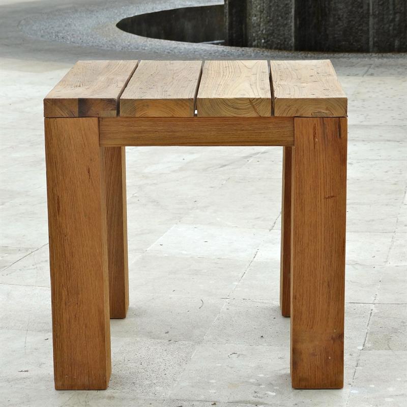 Table d'appoint vigne 50 x 50 x 50 cm Recycler Teck