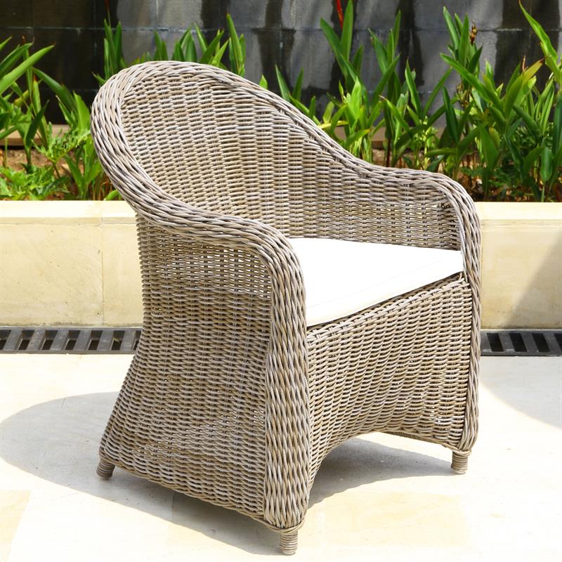 Seat cushion for Monaco armchair with round or square backrest - Nagata