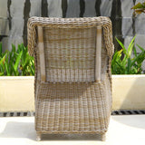 Monaco Armchair with Square Backrest Kubu Fiber