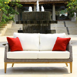 Grace Sofa 2 Seater Wicker with Teak Legs