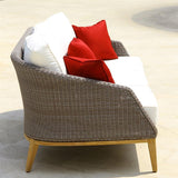 Grace Sofa 3 Seater Wicker with Teak Legs