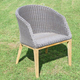 Grace Armchair Wicker with Teak Legs