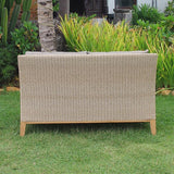 Stokeham Sofa 2 Seater 137.5 x 91 x 86 cm Wicker with Teak Legs