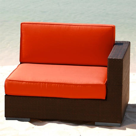 Oasis Lounge side seat with armrest left wicker lounge