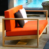 Zafron Sofa 2 Seater 156 x 84 x 66 cm Teak