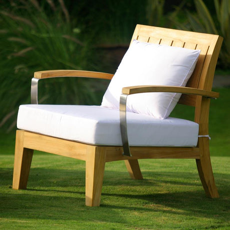 Nivelle 1 seater module 77 x 83 x 83 cm - Certified Teak GRADE A + stainless steel fittings