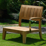 Nivelle 1 seater side module left 71x83x83 cm - Certified Teak GRADE A + stainless steel fittings