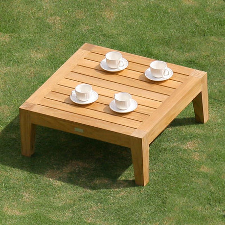 Module table canapé Nivelle 74 x 74 x 30 cm - Teck certifié GRADE A