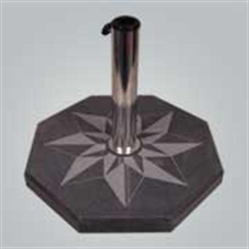 Umbrella stand granite »Wind Rose Double« 50x50x6