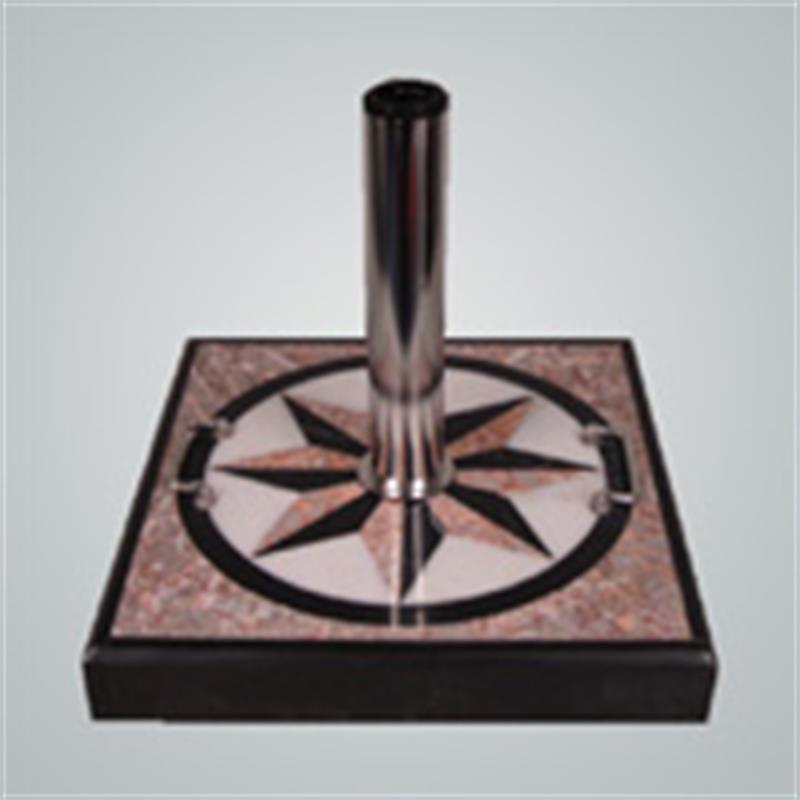 Umbrella stand granite »Purple Star« 47x47x7