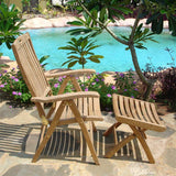 Florida high back chair - certified teak GRADE A + brass fittings