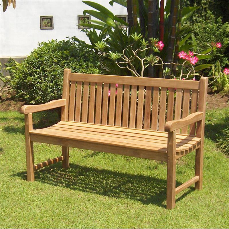 Royal Classic Gartenbank 150 cm - Zertifiziertes Teakholz GRADE A