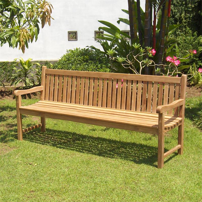 Banc de jardin Royal Classic 200 cm - Teck certifié GRADE A