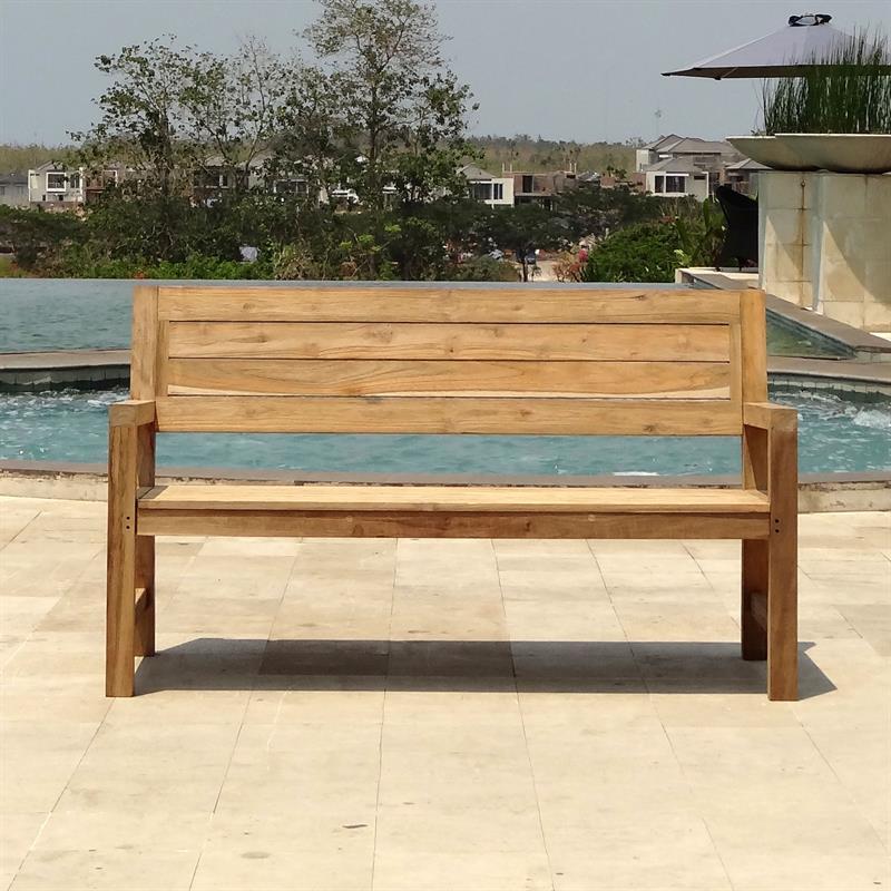 Banc Dusun 154 cm 154 x 62,5 x 89,5 cm teck recyclé