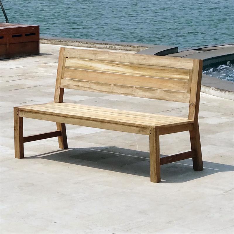 Dusun bench without armrest 154 cm recycled teak