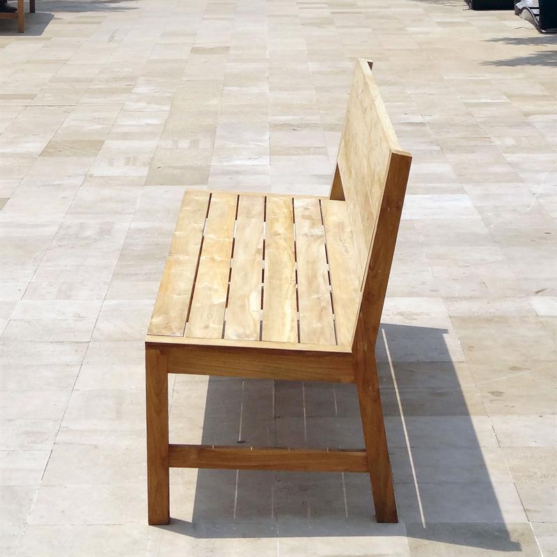 Dusun Bench 212 cm without armrest Recycled Teak