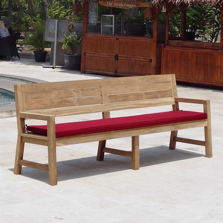 Dusun bench cushion back for 230cm bench with armrest 218 x 43 cm SunProof