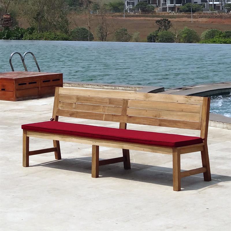 Dusun bench cushion back for 230cm bench without armrest 230 x 43 cm SunProof