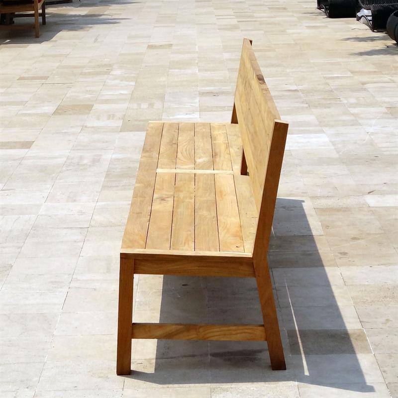 Dusun Bench 300 cm without armrest Recycled Teak