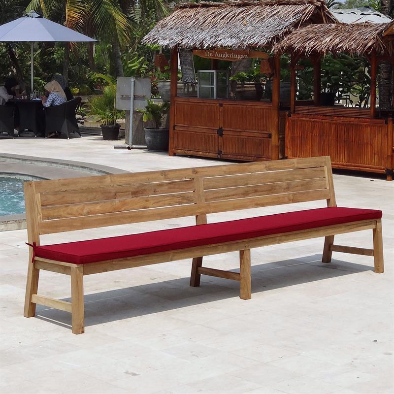 Dusun Bench 300 cm without armrest Recycled Teak