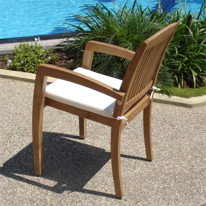 Comforteck stacking chair - certified teak GRADE A