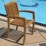 Comforteck stacking chair - certified teak GRADE A