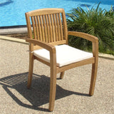 Comforteck stacking chair - certified teak GRADE A