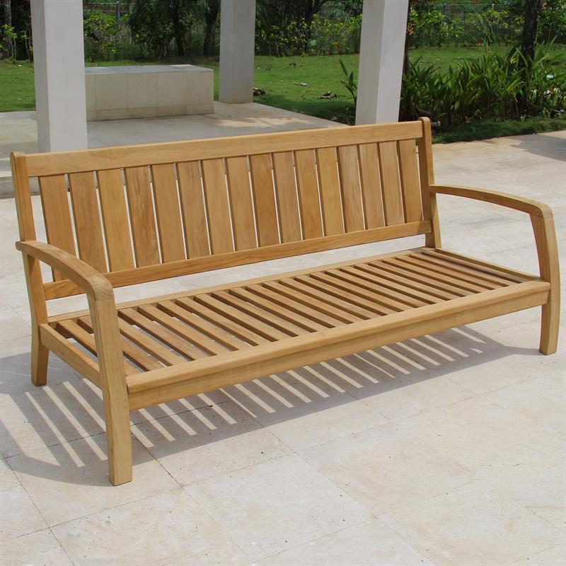 Corona Sofa 3 Seater 192 x 76.5 x 82 cm - Certified Teak GRADE A