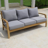 Corona Sofa 3 Sitzer  192 x 76,5 x 82 cm -  Zertifiziertes Teakholz GRADE A