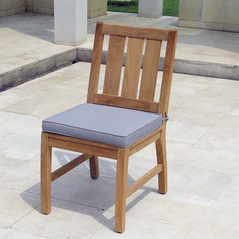 Chaise de table à manger Corona 45,5 x 63 x 90 cm - Teck certifié GRADE A