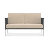 Snix Sofa 2 Sitzer  143x78,5x74,5cm -  rostfreier Edelstahl, Batyline und Rope-Material