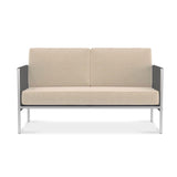 Snix Sofa 2 Sitzer  143x78,5x74,5cm -  rostfreier Edelstahl, Batyline und Rope-Material