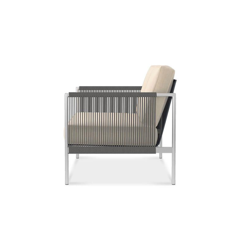 Snix Sofa 2 Seater 143x78.5x74.5cm - stainless steel, Batyline and rope material