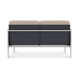 Snix Sofa 2 Sitzer  143x78,5x74,5cm -  rostfreier Edelstahl, Batyline und Rope-Material