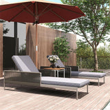 Snix lounger 205x73.5x50cm - stainless steel, Batyline and rope material