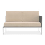 Snix Lounge 2 seater left 139.5x78.5x74.5cm - stainless steel, Batyline and rope material