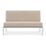 Snix Lounge 2 seater middle module 136x78.5x74.5cm - stainless steel, Batyline and rope material