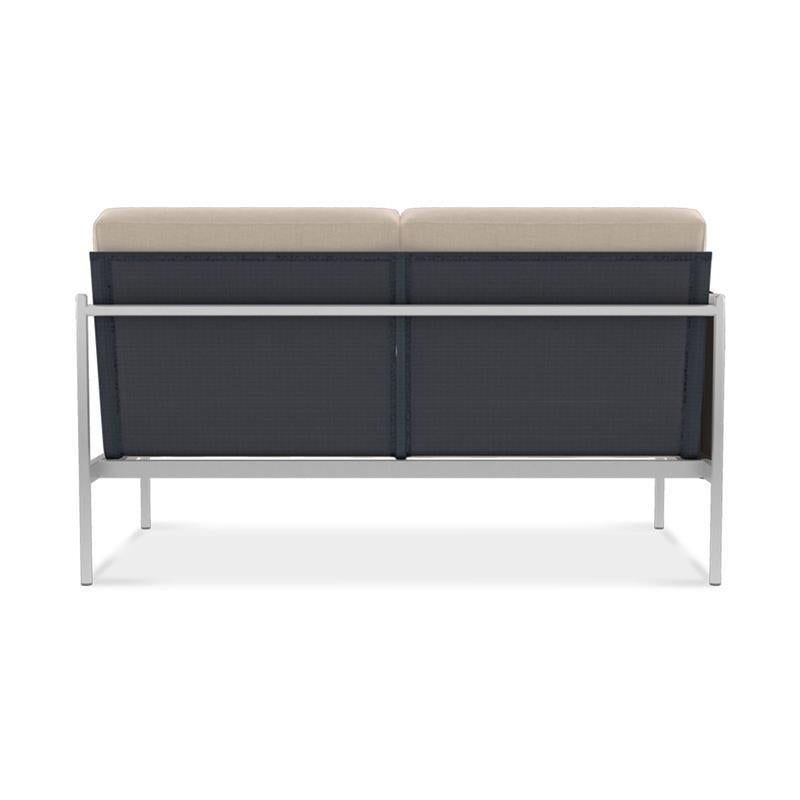 Snix Lounge 2 seater right 139.5x78.5x74.5cm - stainless steel, Batyline and rope material