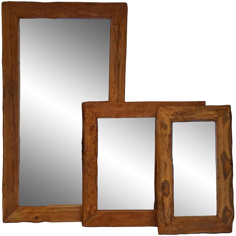 Mirror with driftwood frame large 180x 100cm