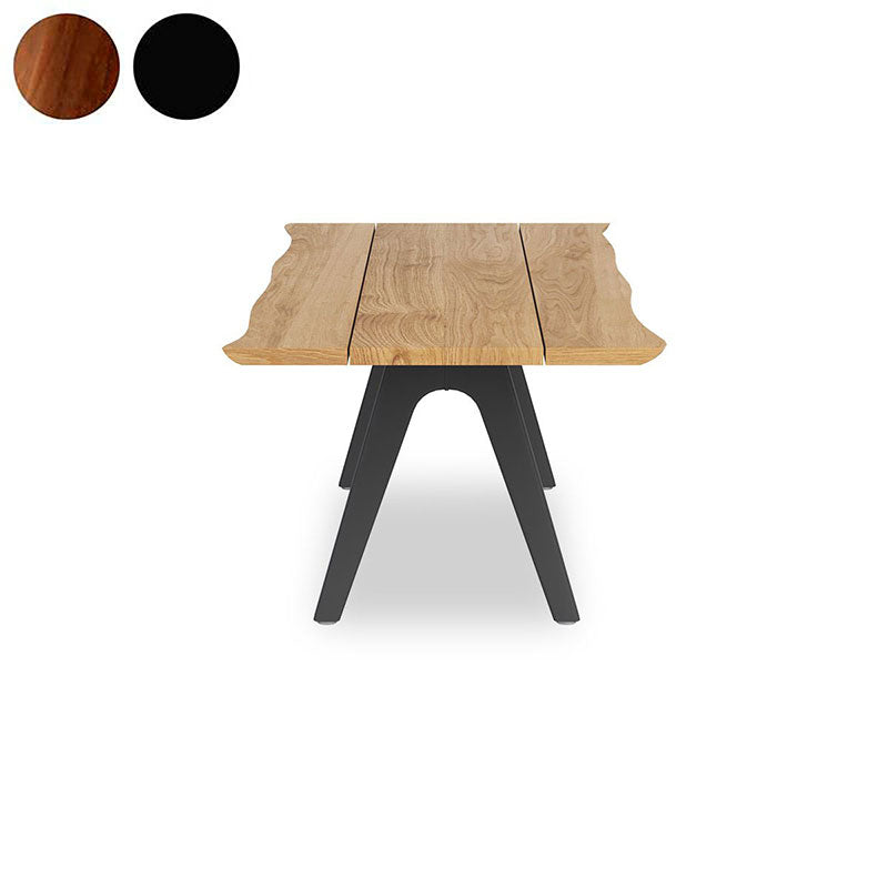 Table de bord Stor Tree 190 x 95-105 x 75 cm en teck avec structure en aluminium ou en teck