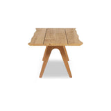 Stor tree edge table 190 x 95-105 x 75 cm teak with aluminum or teak frame