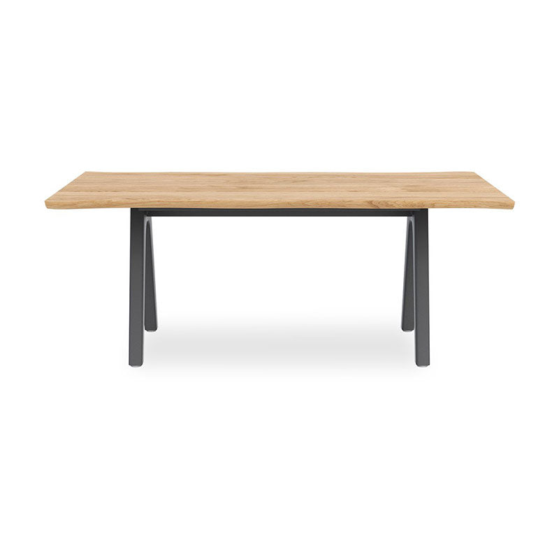 Stor tree edge table 190 x 95-105 x 75 cm teak with aluminum or teak frame