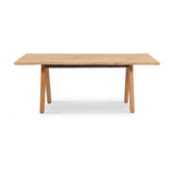 Stor tree edge table 190 x 95-105 x 75 cm teak with aluminum or teak frame