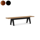 Stor tree edge bench 190 x 43-47 x 45 cm teak with aluminum or teak frame