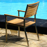 Moselle stacking chair - Certified Teak GRADE A + stainless steel frame