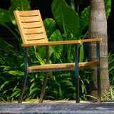 Moselle stacking chair - Certified Teak GRADE A + stainless steel frame