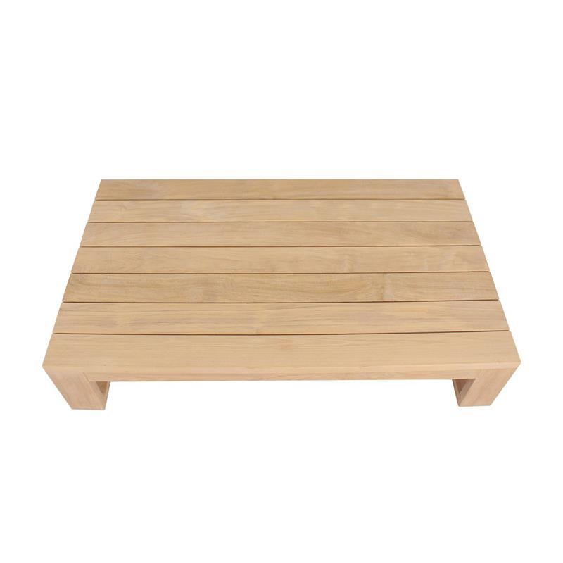 Table basse Trent - 122 x 71 x 26 cm - Teck certifié GRADE A