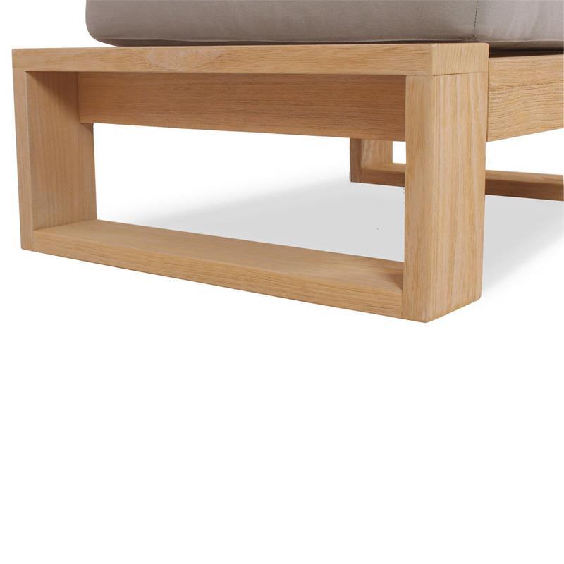 Tabouret / pouf Trent - 89 x 60 x 40,5 cm - Teck certifié GRADE A